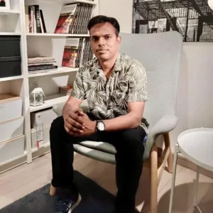 Portrait of P R Rajeev